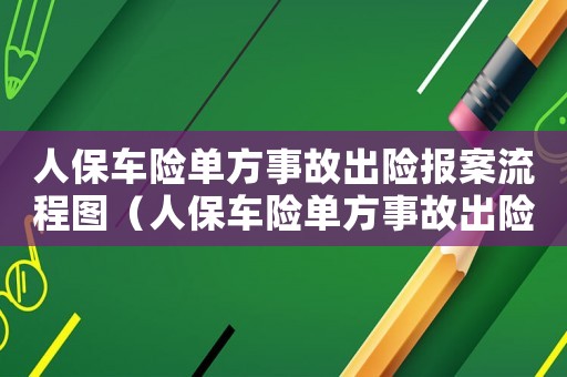 人保車險單方事故出險報案流程圖（人保車險單方事故出險報案流程）