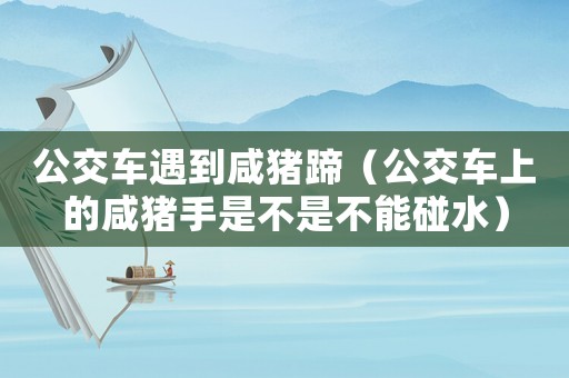公交車遇到咸豬蹄（公交車上的咸豬手是不是不能碰水）