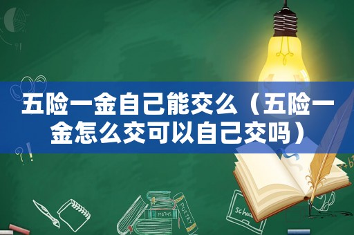 五險一金自己能交么（五險一金怎么交可以自己交嗎）