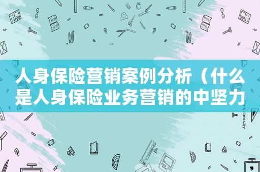 人身保險營銷案例分析（什么是人身保險業務營銷的中堅力量）