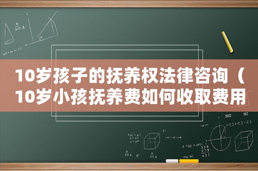 10歲孩子的撫養(yǎng)權(quán)法律咨詢(xún)（10歲小孩撫養(yǎng)費(fèi)如何收取費(fèi)用）