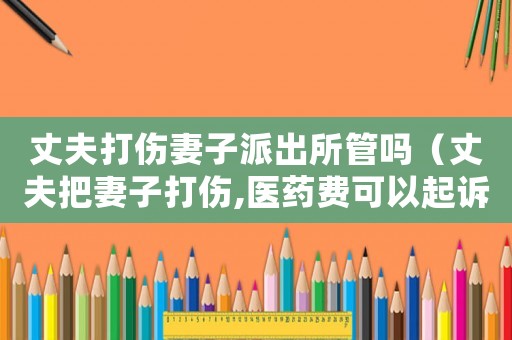 丈夫打傷妻子派出所管嗎（丈夫把妻子打傷,醫(yī)藥費(fèi)可以起訴嗎?）