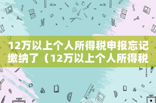 12萬以上個人所得稅申報忘記繳納了（12萬以上個人所得稅申報）