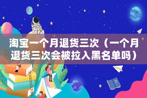 淘寶一個(gè)月退貨三次（一個(gè)月退貨三次會(huì)被拉入黑名單嗎）