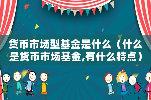 貨幣市場型基金是什么（什么是貨幣市場基金,有什么特點）