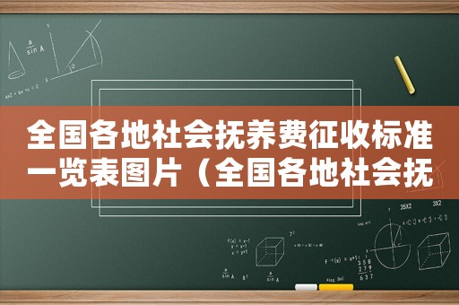 全國各地社會撫養費征收標準一覽表圖片（全國各地社會撫養費征收標準一覽表）