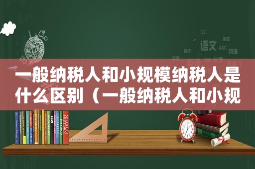 一般納稅人和小規模納稅人是什么區別（一般納稅人和小規模納稅人是什么意思）