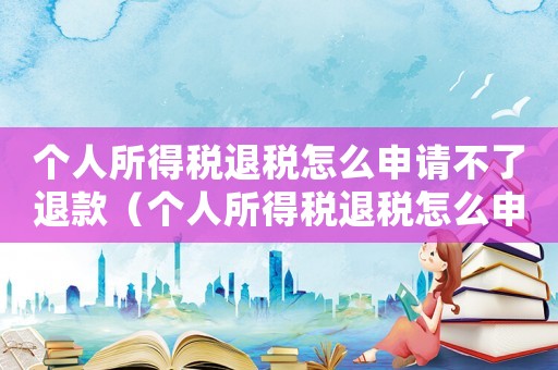 個(gè)人所得稅退稅怎么申請不了退款（個(gè)人所得稅退稅怎么申請不了）