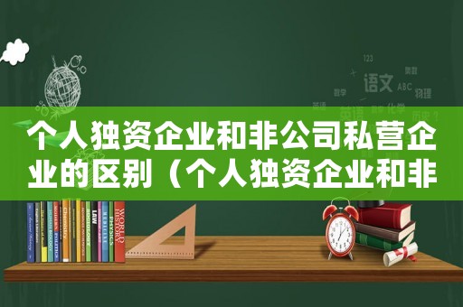 個人獨資企業和非公司私營企業的區別（個人獨資企業和非公司私營企業的區別）