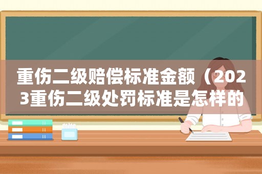 重傷二級賠償標準金額（2023重傷二級處罰標準是怎樣的呀）