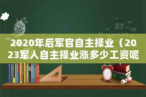 2020年后軍官自主擇業(yè)（2023軍人自主擇業(yè)漲多少工資呢）