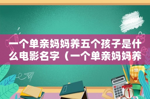 一個單親媽媽養五個孩子是什么電影名字（一個單親媽媽養五個孩子是什么電影）