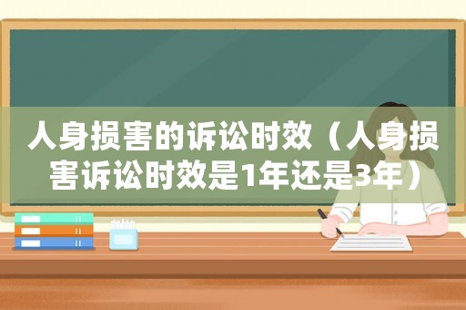 人身損害的訴訟時效（人身損害訴訟時效是1年還是3年）