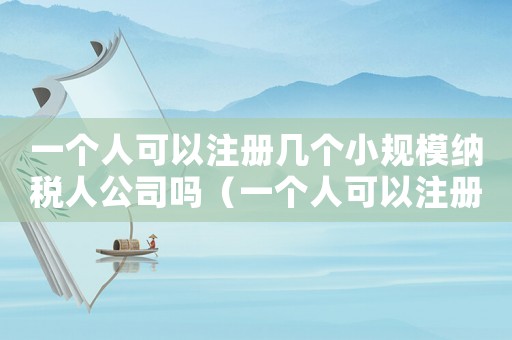 一個人可以注冊幾個小規模納稅人公司嗎（一個人可以注冊幾個小規模納稅人公司）
