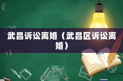 武昌訴訟離婚（武昌區訴訟離婚）