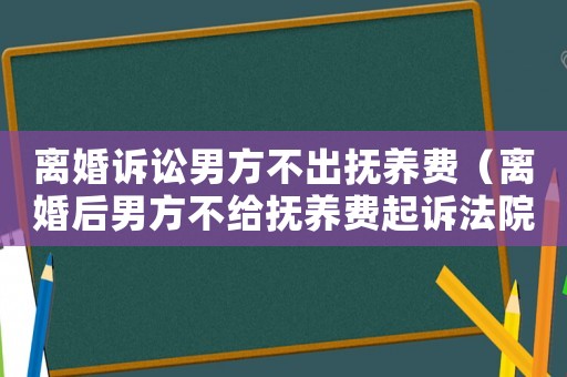 離婚訴訟男方不出撫養費（離婚后男方不給撫養費起訴法院會怎樣執行）