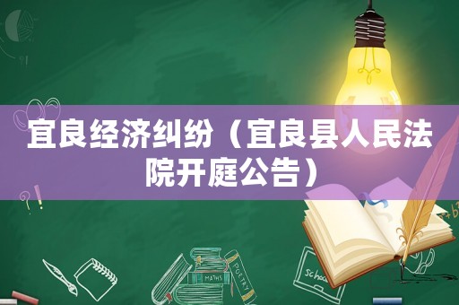 宜良經(jīng)濟(jì)糾紛（宜良縣人民法院開庭公告）