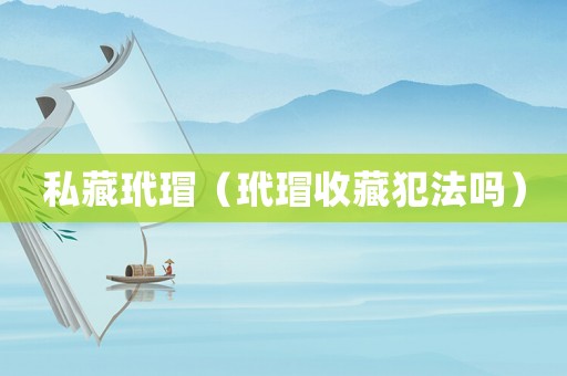 私藏玳瑁（玳瑁收藏犯法嗎）