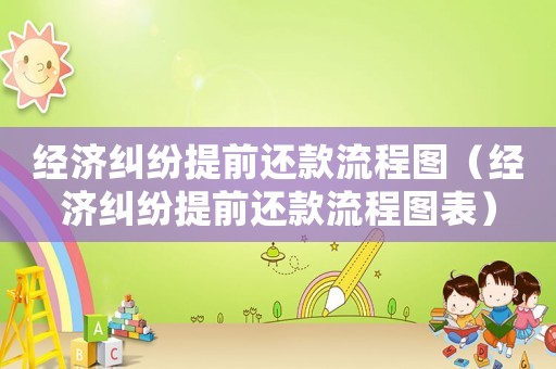 經濟糾紛提前還款流程圖（經濟糾紛提前還款流程圖表）