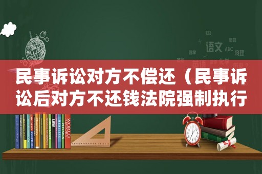 民事訴訟對(duì)方不償還（民事訴訟后對(duì)方不還錢法院強(qiáng)制執(zhí)行時(shí)期）