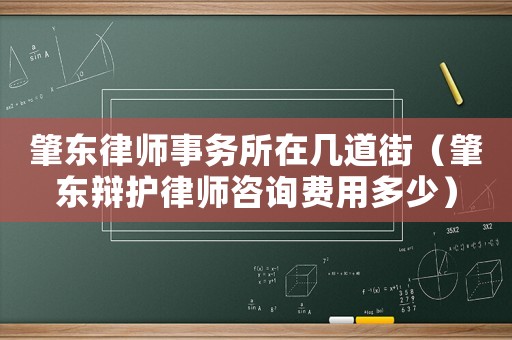 肇東律師事務(wù)所在幾道街（肇東辯護律師咨詢費用多少）