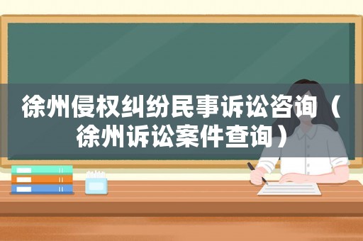 徐州侵權糾紛民事訴訟咨詢（徐州訴訟案件查詢）