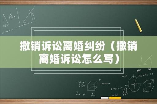 撤銷訴訟離婚糾紛（撤銷離婚訴訟怎么寫）