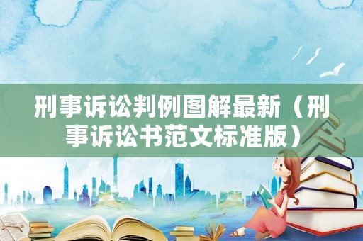 刑事訴訟判例圖解最新（刑事訴訟書范文標準版）