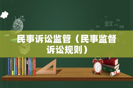民事訴訟監管（民事監督訴訟規則）