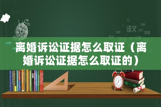 離婚訴訟證據怎么取證（離婚訴訟證據怎么取證的）