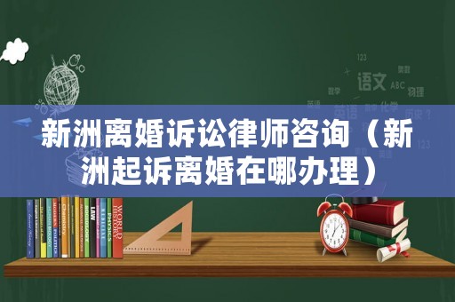 新洲離婚訴訟律師咨詢（新洲起訴離婚在哪辦理）