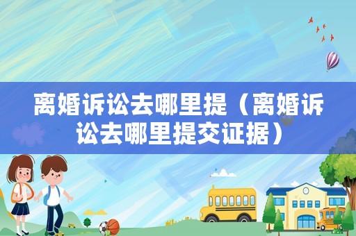 離婚訴訟去哪里提（離婚訴訟去哪里提交證據）
