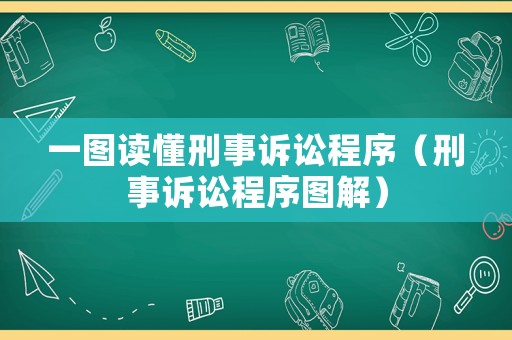 一圖讀懂刑事訴訟程序（刑事訴訟程序圖解）