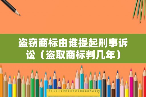 盜竊商標由誰提起刑事訴訟（盜取商標判幾年）