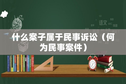 什么案子屬于民事訴訟（何為民事案件）