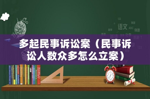 多起民事訴訟案（民事訴訟人數眾多怎么立案）