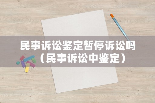民事訴訟鑒定暫停訴訟嗎（民事訴訟中鑒定）