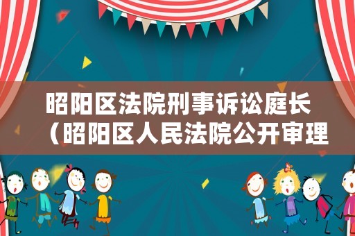 昭陽區法院刑事訴訟庭長（昭陽區人民法院公開審理錄像）