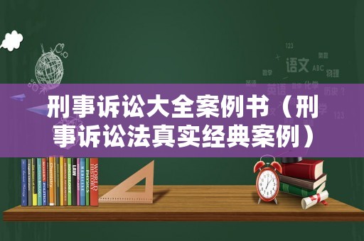 刑事訴訟大全案例書（刑事訴訟法真實(shí)經(jīng)典案例）
