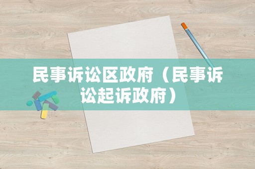 民事訴訟區政府（民事訴訟起訴政府）
