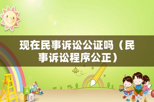 現在民事訴訟公證嗎（民事訴訟程序公正）