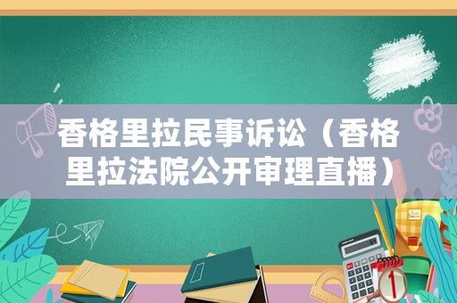 香格里拉民事訴訟（香格里拉法院公開審理直播）