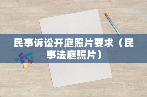 民事訴訟開庭照片要求（民事法庭照片）