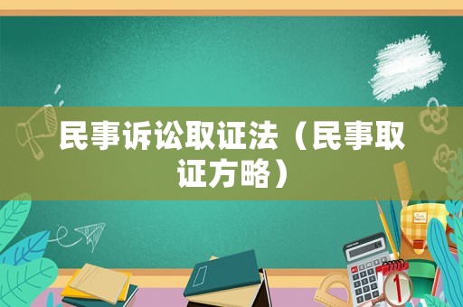 民事訴訟取證法（民事取證方略）