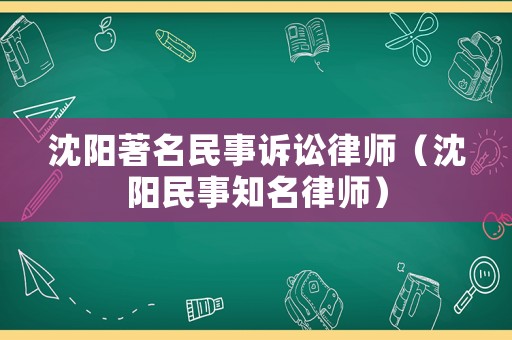 沈陽(yáng)著名民事訴訟律師（沈陽(yáng)民事知名律師）