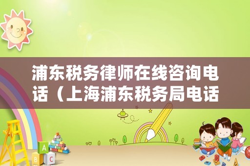 浦東稅務律師在線咨詢電話（上海浦東稅務局電話號碼地址）