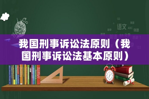我國刑事訴訟法原則（我國刑事訴訟法基本原則）