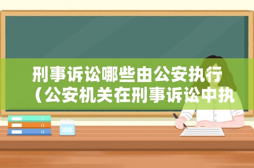 刑事訴訟哪些由公安執(zhí)行（公安機關(guān)在刑事訴訟中執(zhí)行）