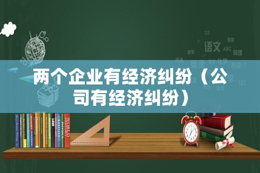 兩個企業有經濟糾紛（公司有經濟糾紛）