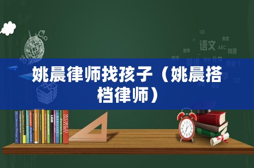 姚晨律師找孩子（姚晨搭檔律師）